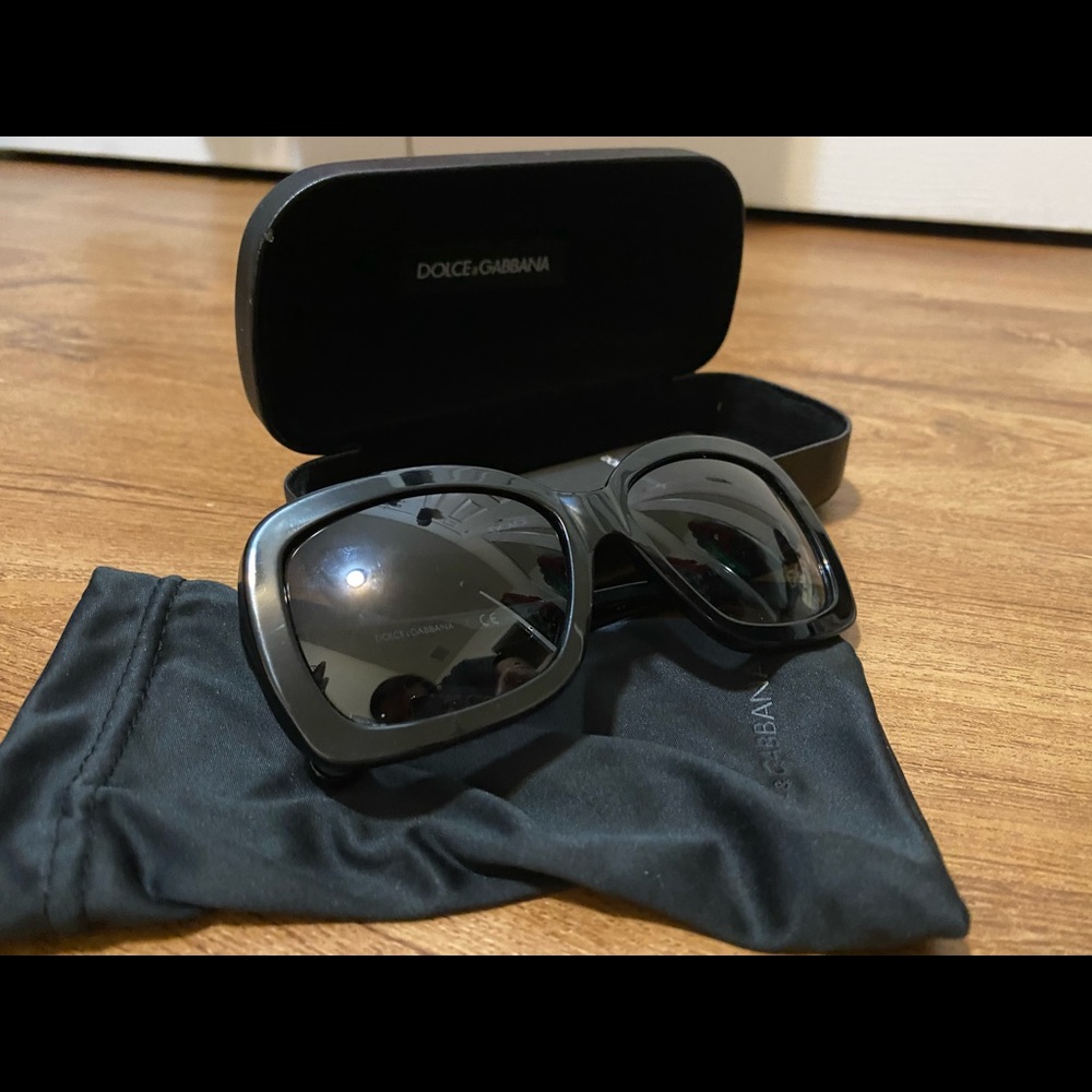 SOLD! Dolce and Gabbana black sunglasses - Picture 1 of 4